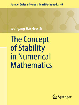 cover image of The Concept of Stability in Numerical Mathematics